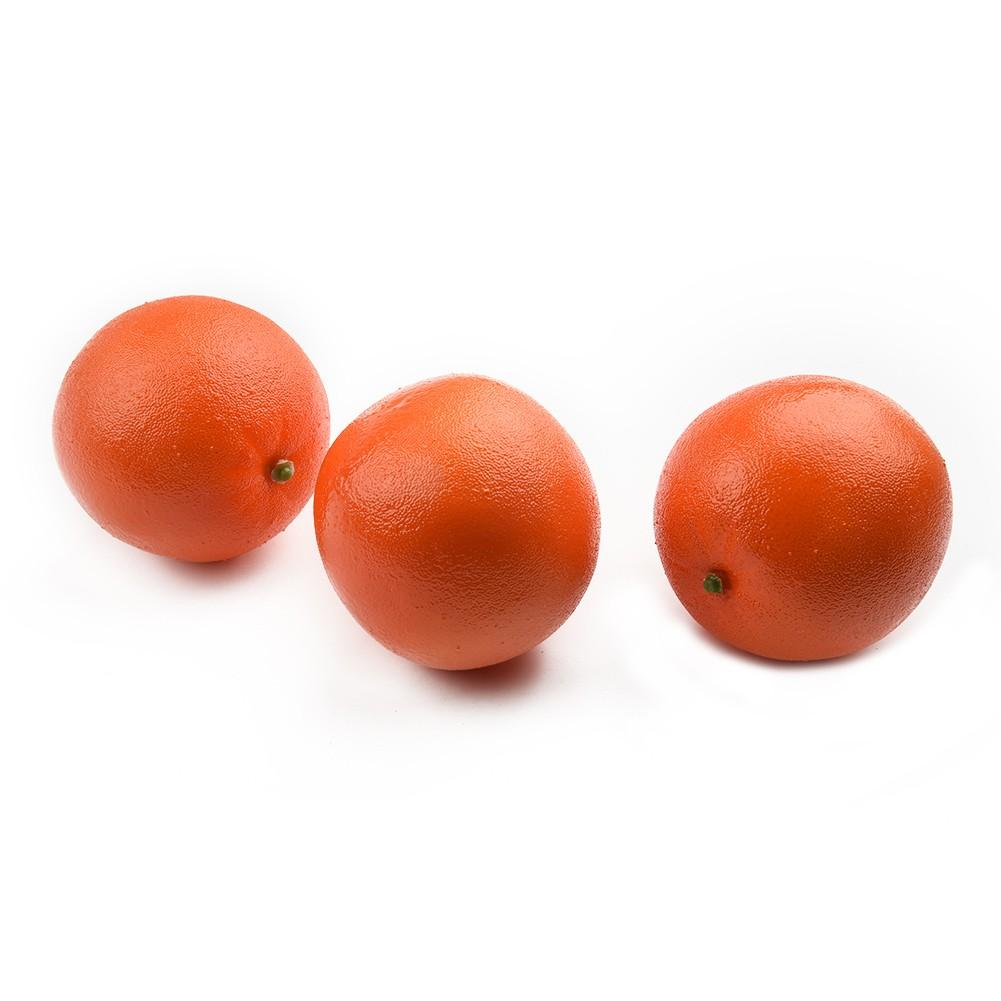 3pcs 8cm Artificial Fake Simulated Oranges Fruit Model Home Party Decoration Photography Props Decoration Fake Fruits Big Deal