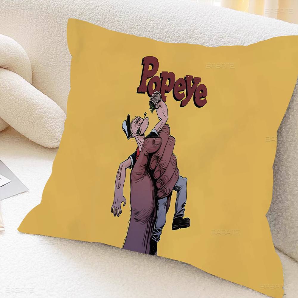 

Anime P-Popeye Cushion Cover Pillow Cover Decor Pillowcase Printed Cushion Case for Couch 12x12Inch