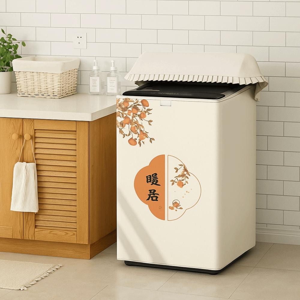Sunscreen Washing Machine Cover Waterproof Dust-proof Cover Universal Top Open Cover Home Decor