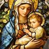 Acrylic Catholic Statue Desktop Decoration Religious Gift for Home Church Display Feature High Transparency Durable Portable Construction