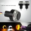 LED Motorcycle Turn Signals Light 22mm Motorcycle Handle Bar End Blinker Signal Lights