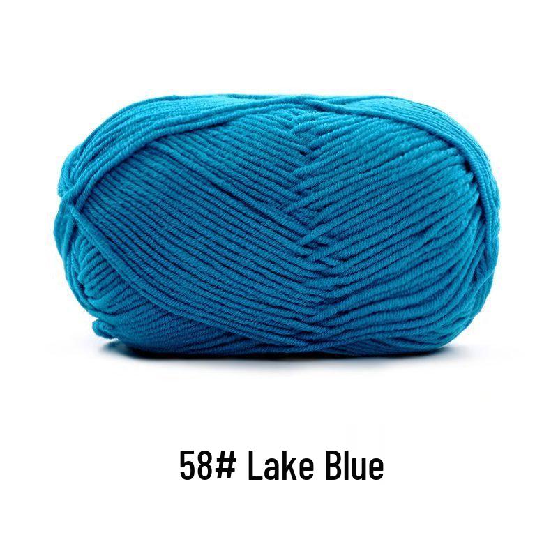 Suhe Meng Xiaoxiao 4-Ply Combed Cotton Milk Yarn for DIY Knitting: Blanket, Hat, Scarf Projects