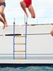 4 Step Heavy Duty Climbing Rope Folding Marine Rope Ladder Assist Boat Ladder for Inflatable Boat Kayak Motorboat Canoeing
