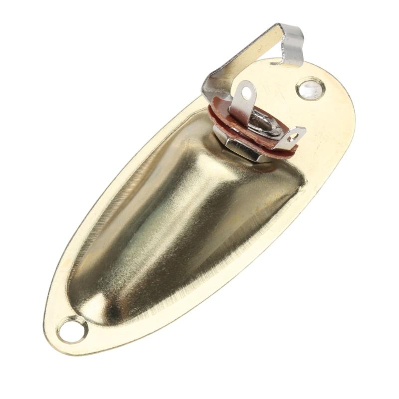 for Electric Guitar Boat Jack Plate Jack Socket Hole Connector for Guitars Replacement Part Silver / Black / Gold