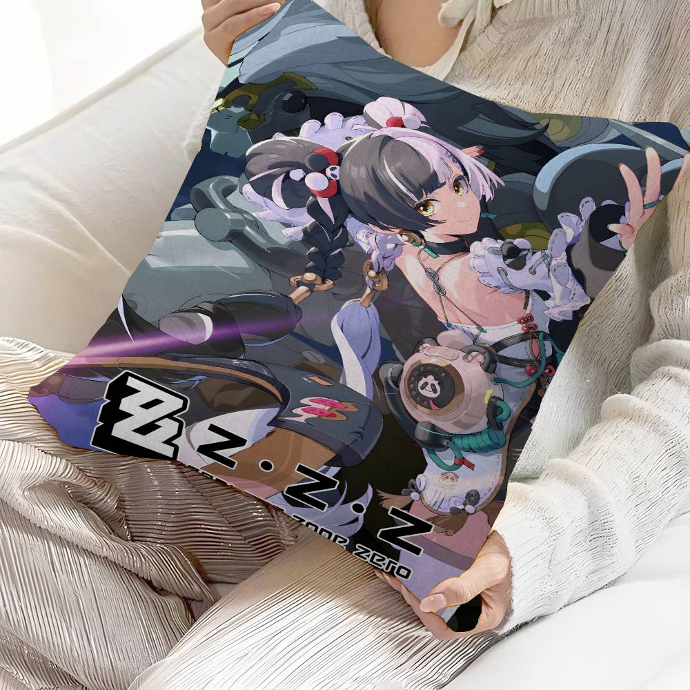 Anime Game Zenless Zone Zero Cushion Cover Inches Farmhouse Decor Home Throw Pillow Covers for Couch Decorations