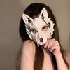 Halloween Cosplay Tier Schädel Masken Skelett Halbgesicht Knochen Tanz Abschlussball Party Kostüm Requisiten Maskenball Zubehör