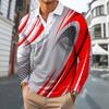 Stylish Long Sleeve Polo Shirt, Casual Men's Fashion Top