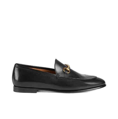 Gucci Jordaan Horsebit Casual Loafer Shoes Women's Black