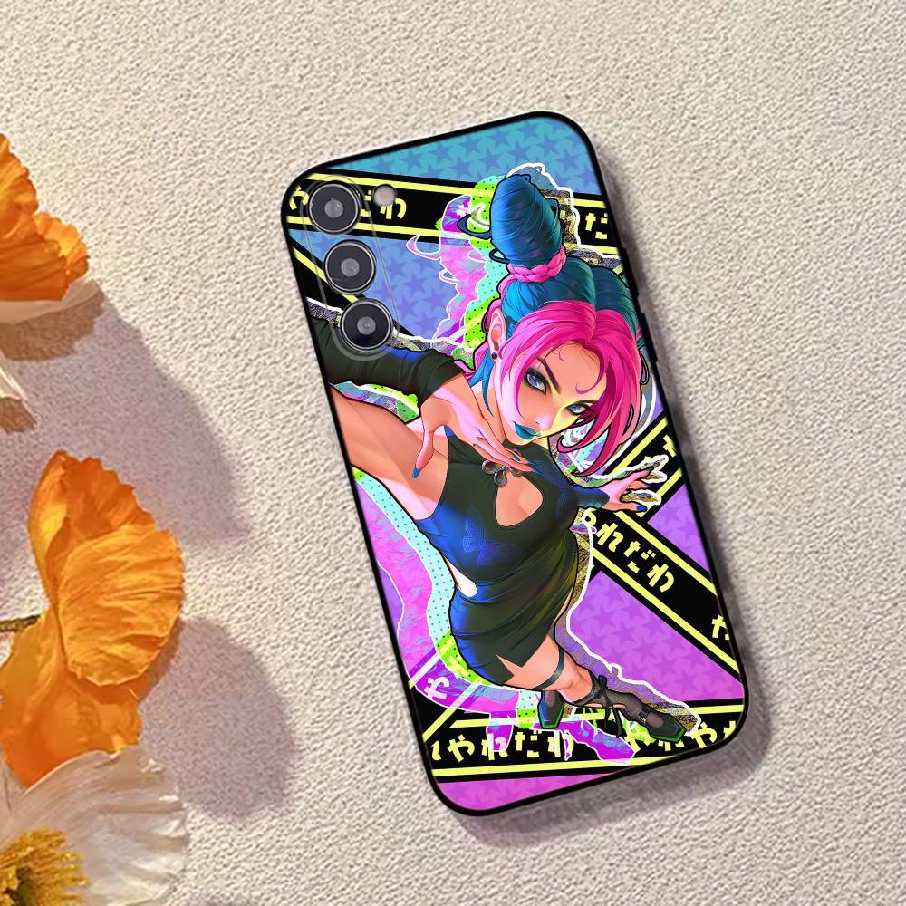 Anime J-JOJO Cool Cujoh Jolyne Phone Case Silicone Soft For Samsung Galaxy A73,A72,A71,A70,A53,A52,A51