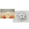 Fashion Alloy Crystal Pearl Bead Inlay Brooch