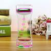 Double Color Sand Hourglasses Colorful Liquid Timer Anxiety Relief Liquid Motion Timer Bubble Timer Oil Hourglaslock Home Decor