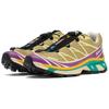 SALOMON XT 6 Low top Mountaineering Hiking Shoes Unisex Brown Yellow 478865