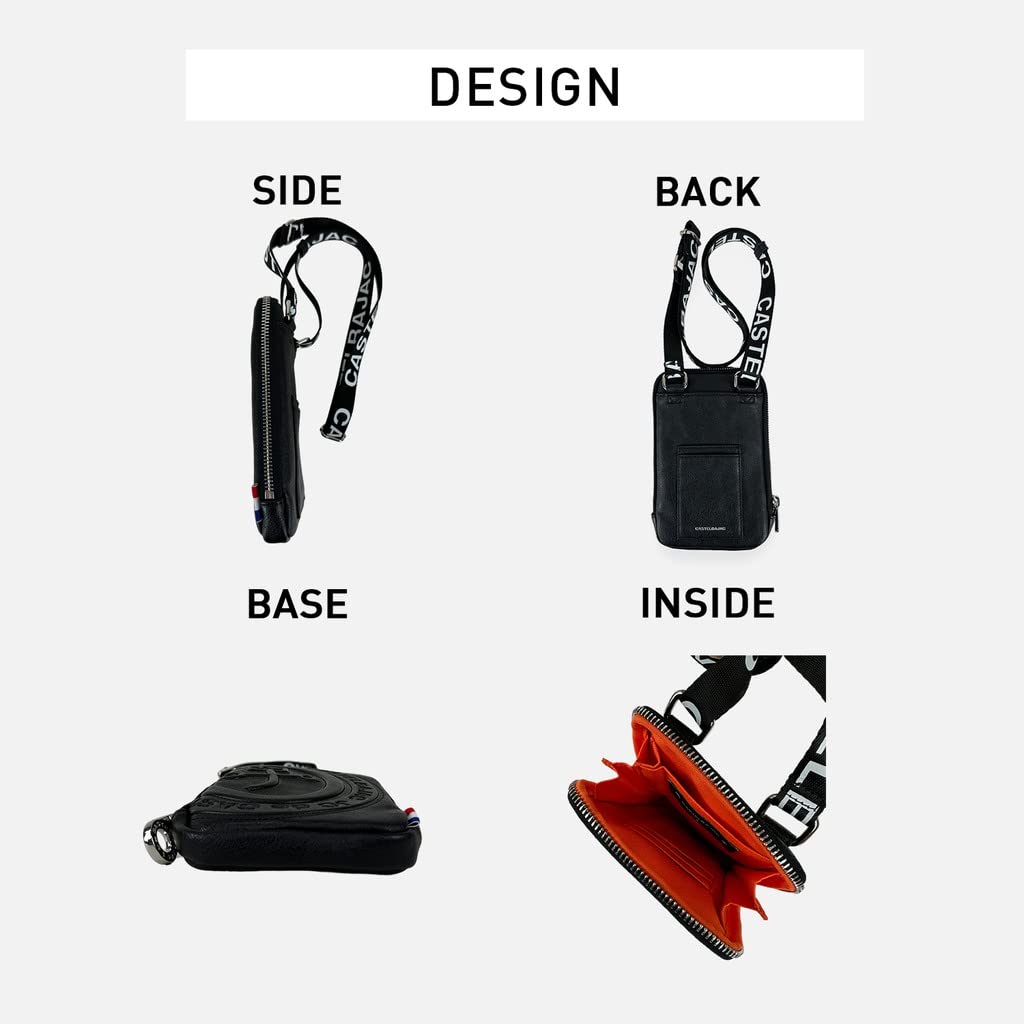 CASTELBAJAC Mini Shoulder Bag, Nantes, 041101 (Black)