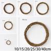 DIY Floral Wreaths 10cm/15cm/20cm/25cm/30cm/40cm Rattan Ring Artificial Garland