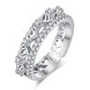 2022 Korean Fashion Women's Diamond Flash Open Ring - Stylish Hollow Design