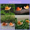 Micro Landscape Succulent Snail Resin Craft Animal Ornament Garden Decor For Special Occasions