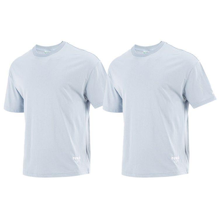 Puma American Retro Fun Print Sports Crew Neck Short Sleeve T-Shirt Men Tops Light-Blue 533104-61