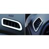 For Jeep Renegade 2015-2023 Silver Steel Dash L&R AC Air Outlet Vent Trim 2pcs