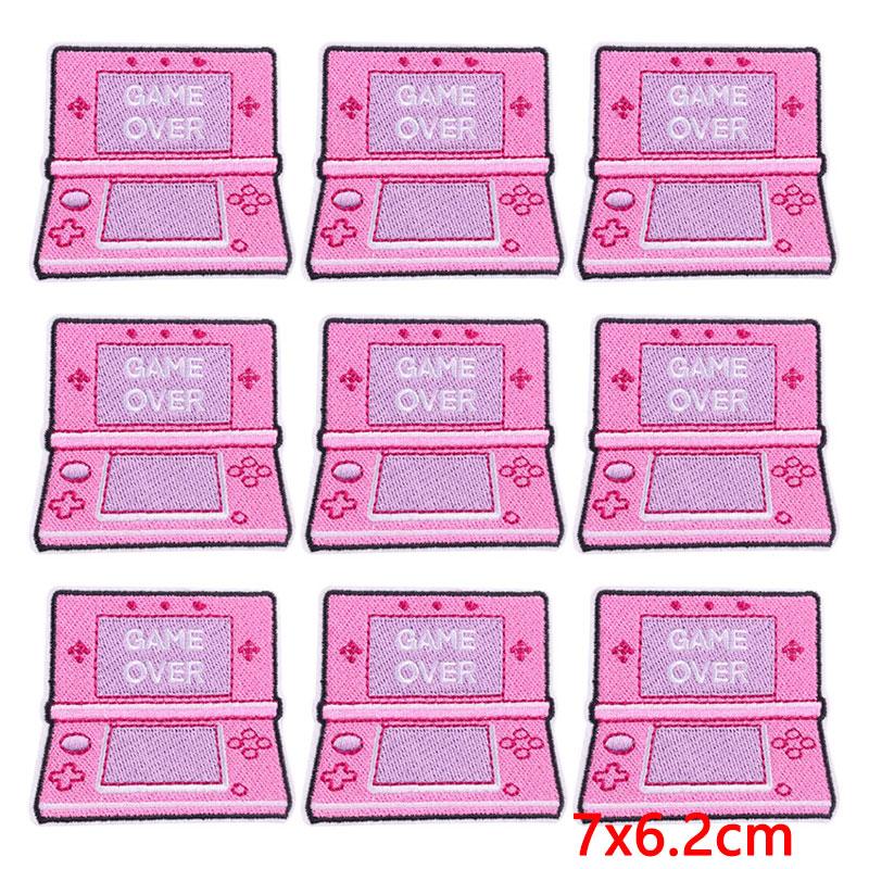 10Pcs/Lot Wholesale Fashion Cartoon Patch Iron On Patches On Clothes Letters Embroidered Patches For Clothing Applique Stickers