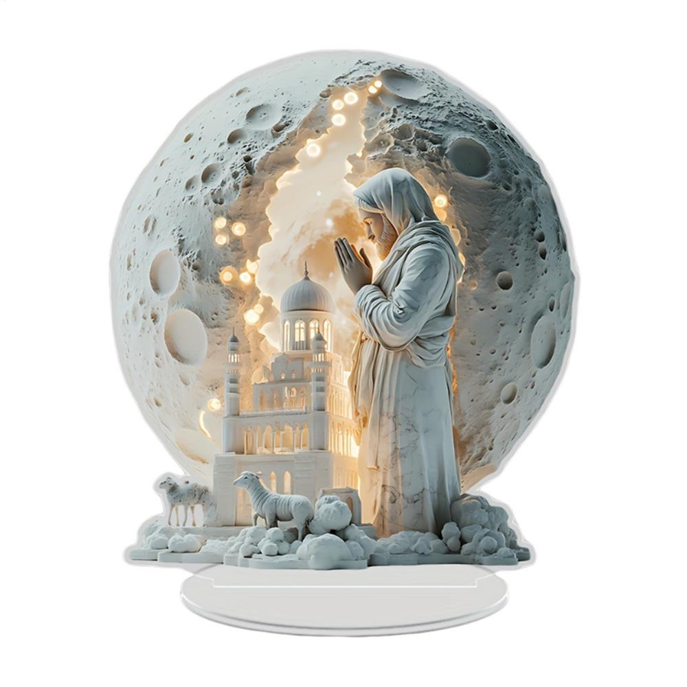 Baby Jesus Doll Statue Holy Infant with Crucifix Ornament Religious Jesus Figurine Home Church Christmas Craft Decoration Gift