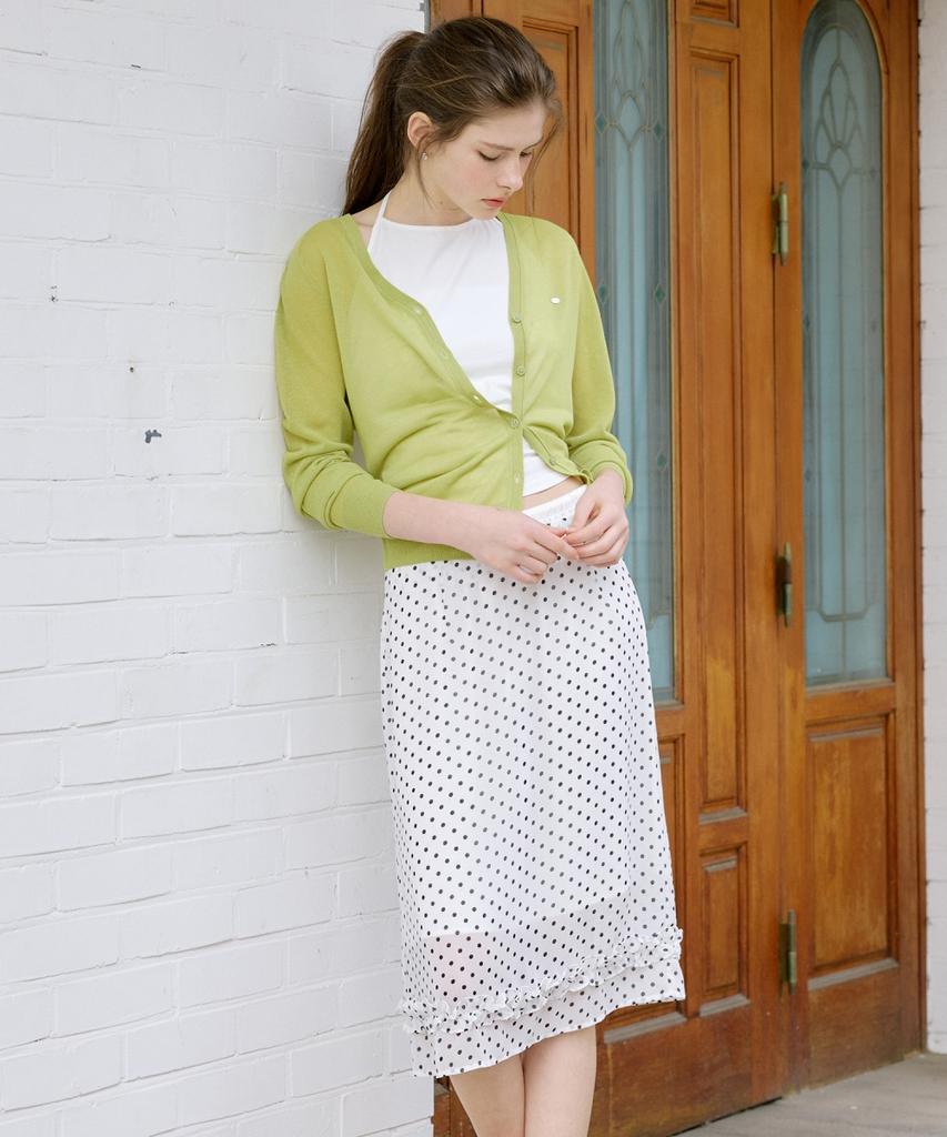 Ollibeudeollibeu Dot Frill Layered Skirt Ow6Ms4650