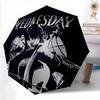 1pc Wednesday Addams Automatic Folding Umbrella, Portable Design with 8 Ribs, Casual Outdoor Accessory HolidayBirthday Gifts Y250814062