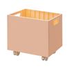 Book Storage Box with Pulley Under the Table Large Capacity Book Organizer Plastic Storage Basket for Office School