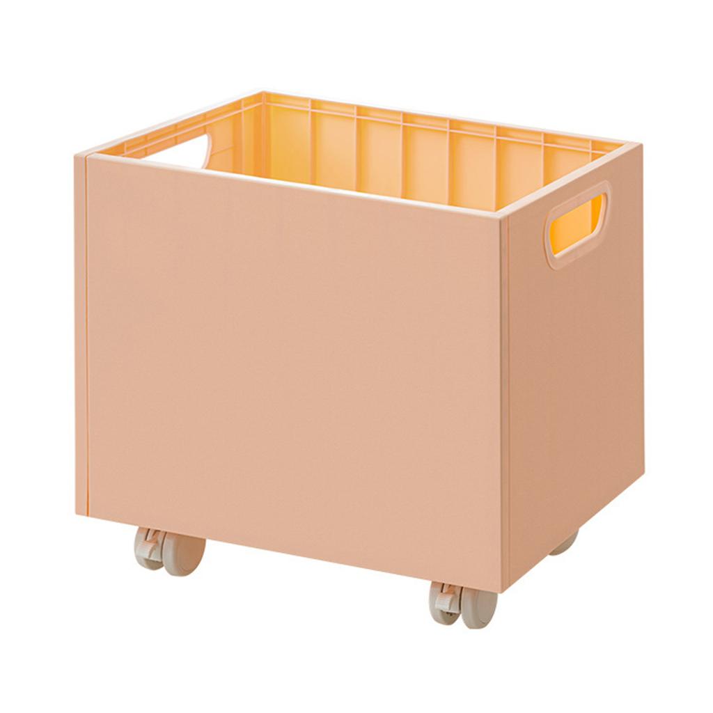Book Storage Box with Pulley Under the Table Large Capacity Book Organizer Plastic Storage Basket for Office School
