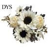 Realistic Silk Flowers for Wedding Centerpieces Sunflower Artificial Flowers, Fake Bouquet Home, Rustic Faux Arrangements Table Decor Fabric