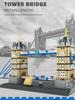 Creative Construction World Famous Modern Building Brick Architecture Model England London Tower Bridge Toys Collection for kid