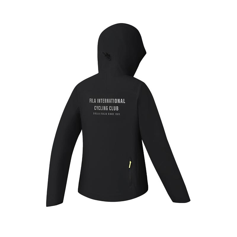 Fila Cycling Fashion Simple Casual Sports Riding Versatile Comfortable Waterproof Windproof Quick-Dry Jacket Women Jacket Deep-Black A11W518702F-BK