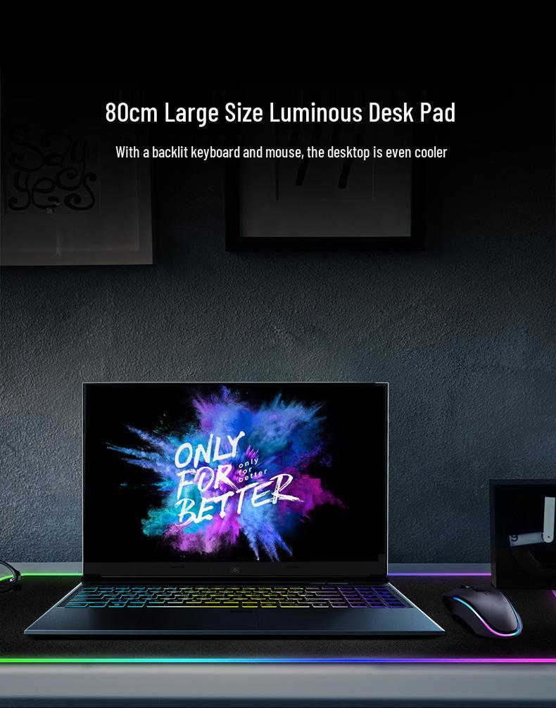 RGB LED Gaming Mouse Pad - Luminous Esports Office Accessory