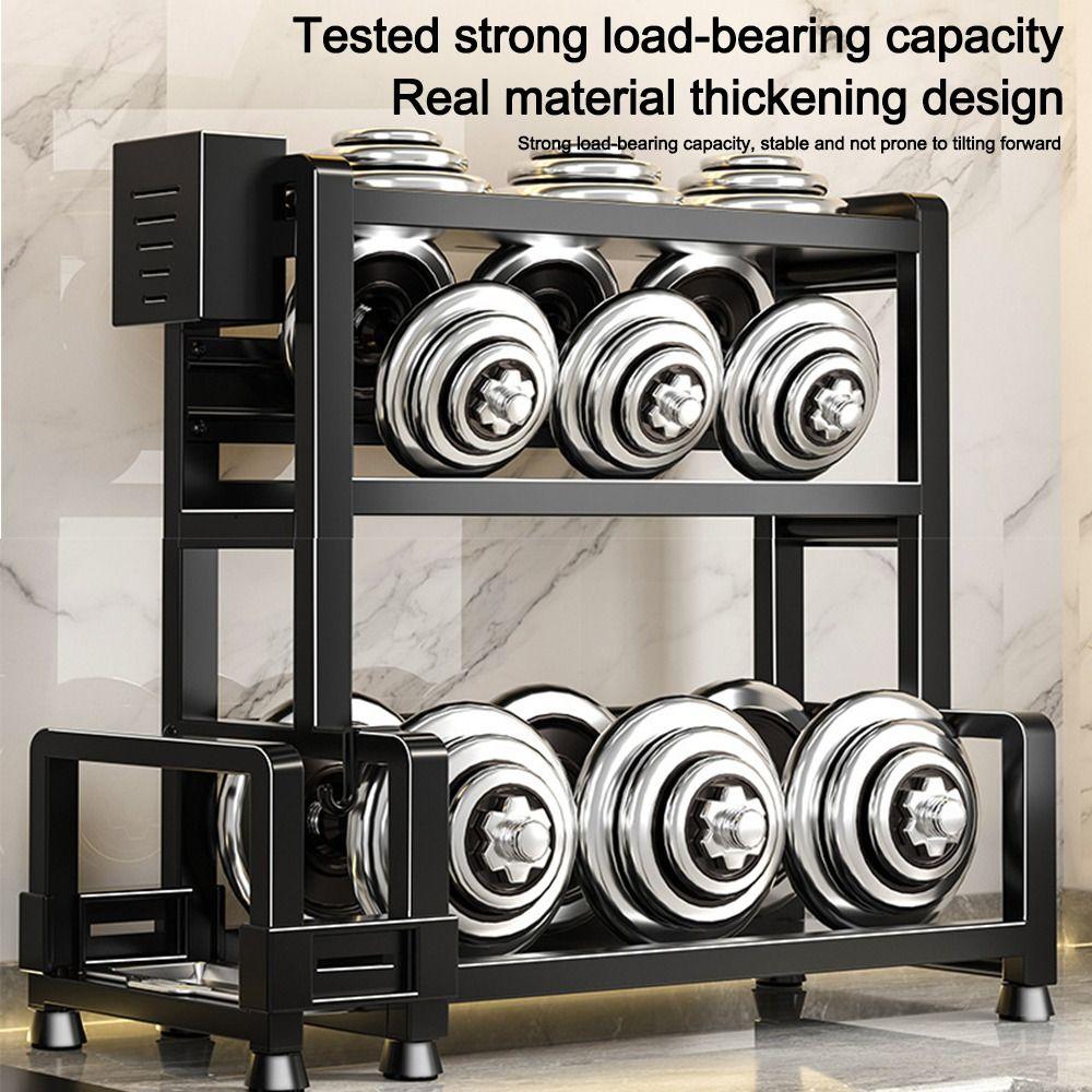 2/3-stufiges Gewürzregal Multifunktionales Gewürzregal Langlebiger Schneidebretthalter für Küchenaufbewahrung