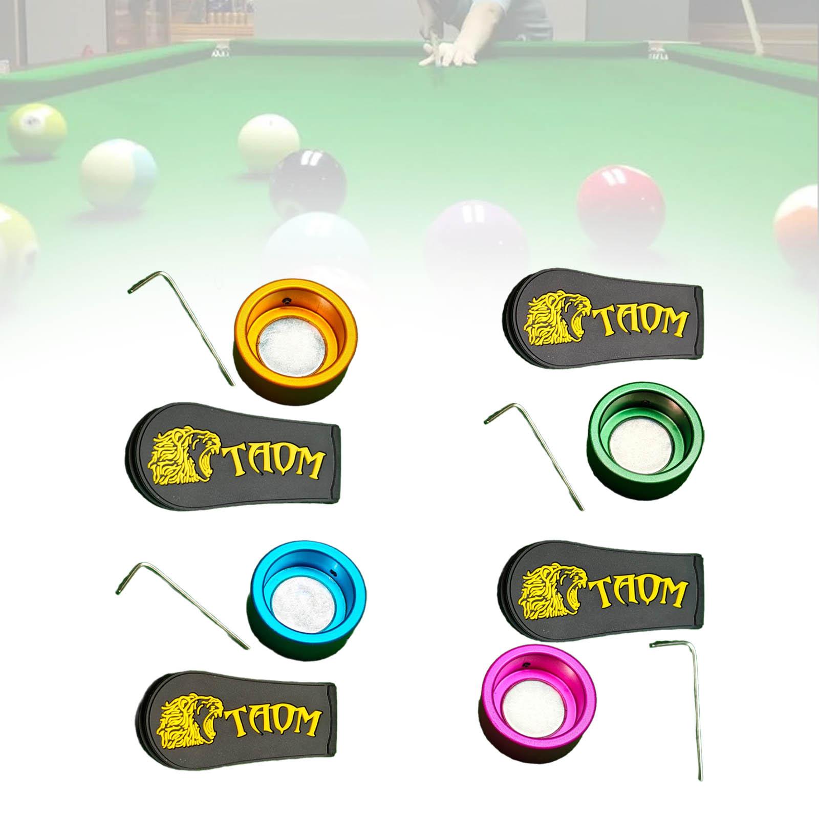 Pool Cue Chalk Holder Storage Box Practical Chalk Tip Case Container Cue Chalk Box Holder Snooker Accessories Pool Chalk Case arancione