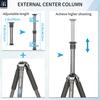 INNOREL Carbon Fiber Camera Tripod with Ball Telescopic Extendable Working Pipe 25kg Maximum Load Panoramic Macro Video Digital Portable Tripod with