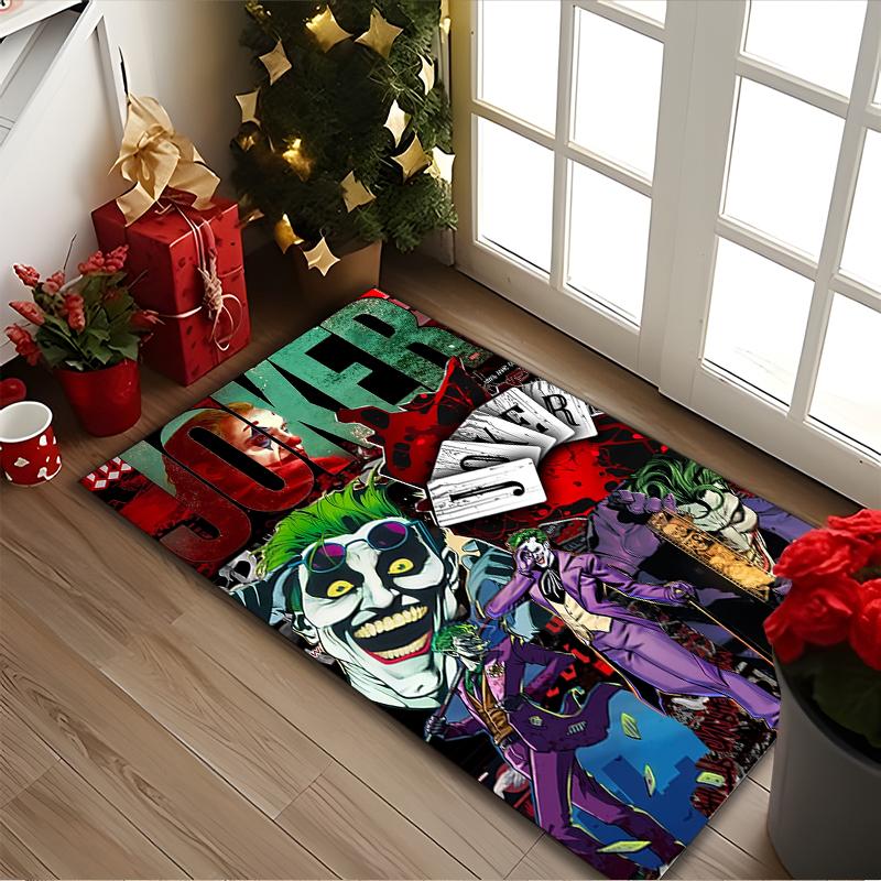 1pc Digital Printed Chair Rug for Home Office Use, JOKER Carpet Appropriate for All Seasons, Soft Area Carpet