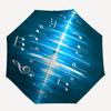 Music Notes Tree Theme 8 Bone Hand Automatic Folding Umbrella, Compact and Portable Design, A Perfect Gift for Birthday, Christmas or Busine