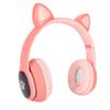 Cat Ear Gaming Headset Bluetooth Support Small Memory Card LINEIN Mode Gaming Headphone with LED Mic
