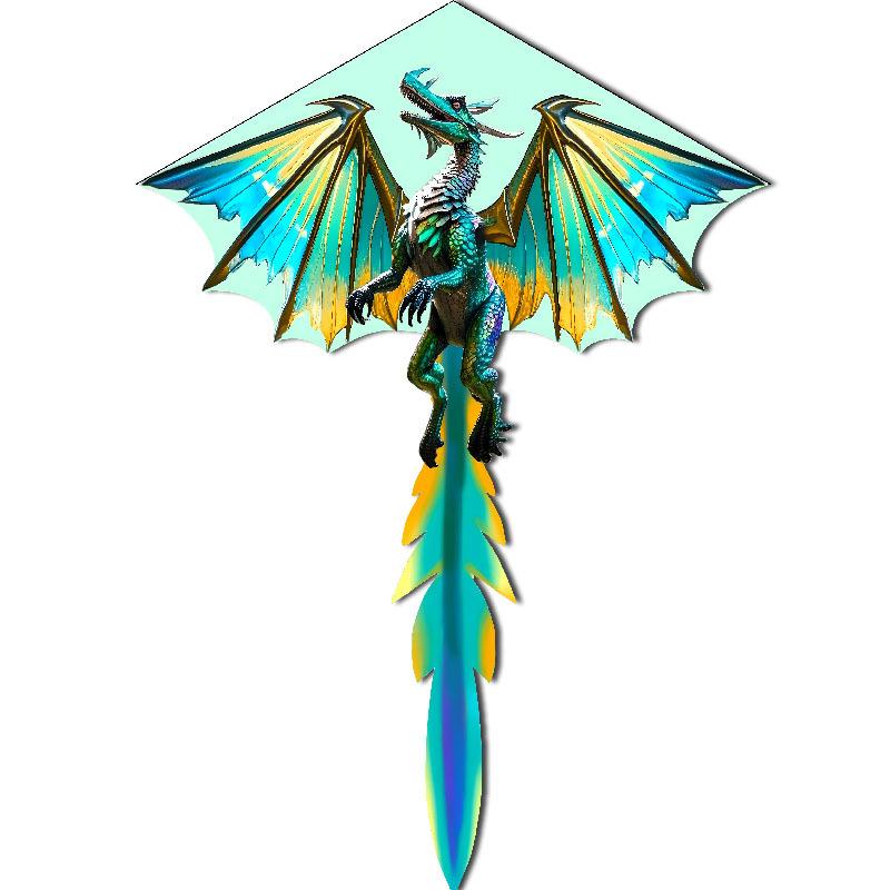 Chinese Dragon Kite Upgraded Hot Cut Craft Cartoon Kite Suitable For Beginners With 100M Kite String Outdoor Flying Toy