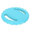 Dog Flying Disc Toy Flexible TPR Squeaky Stress Relief 2 Sides Hollow Design Pet Training Flying Disc for Large Dogs