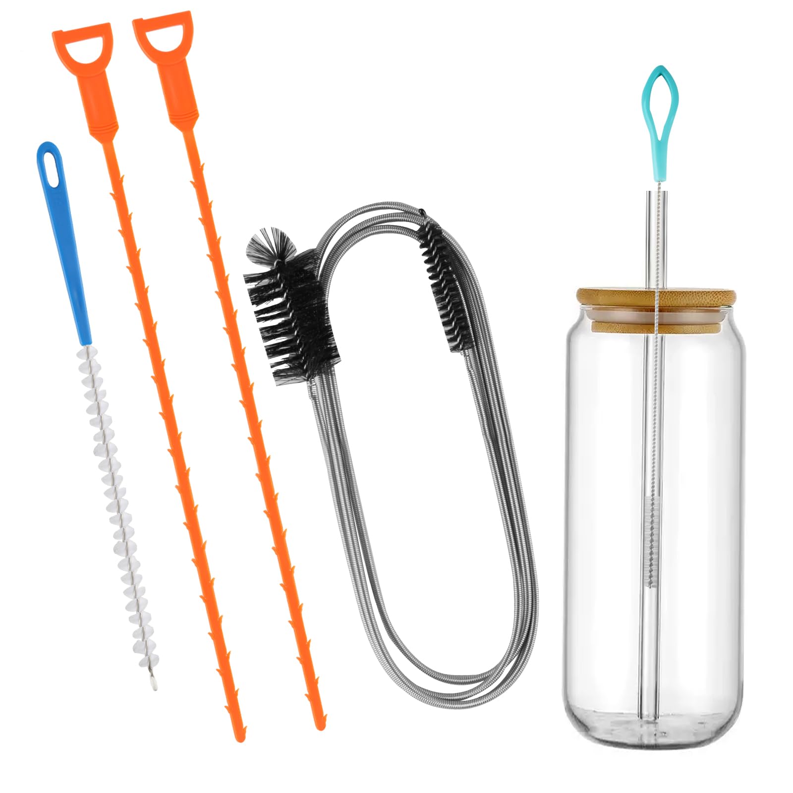 

5-Pack Drain Unblocker Tools - Hair Clog Remover for Shower, Sink & Bathroom