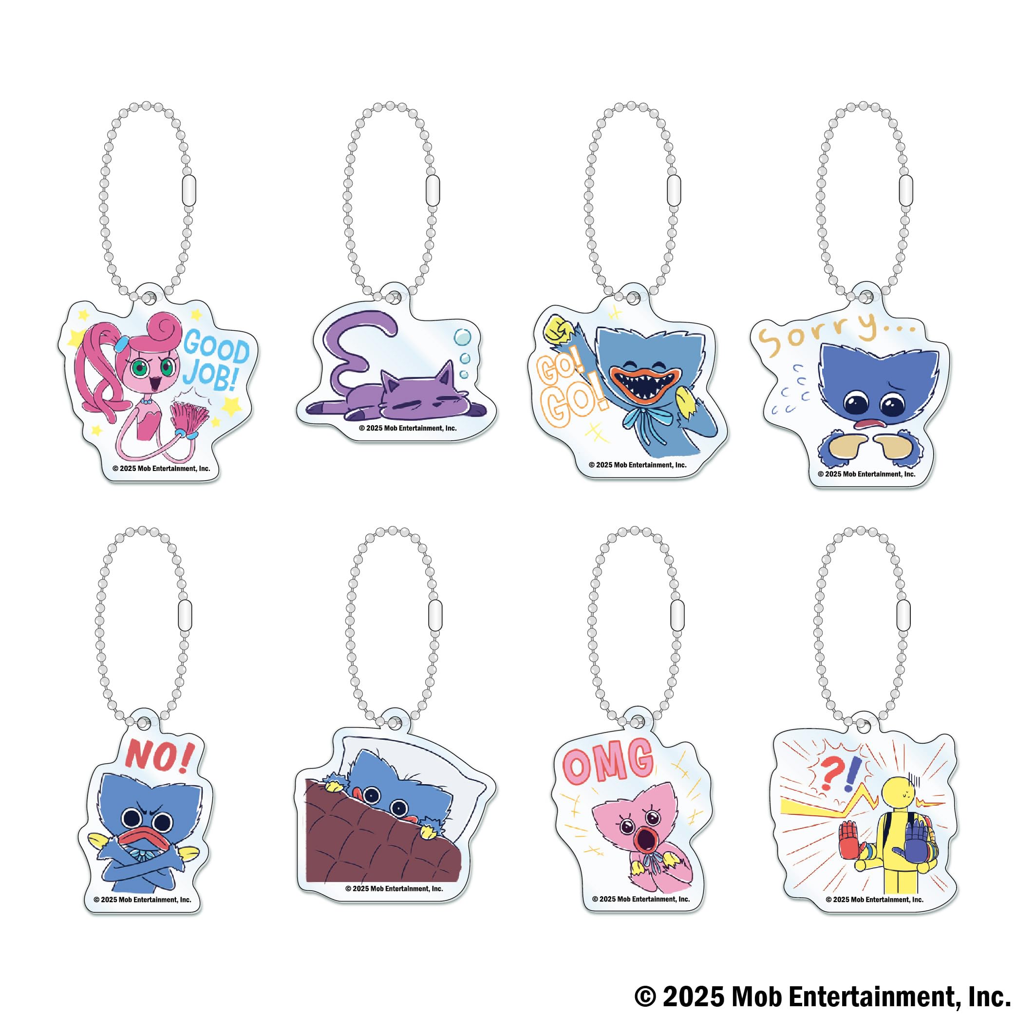 

[Officially Licensed Product] Poppy Playtime Trading Acrylic Keychain Vol.1 (Stamp Pattern) Box