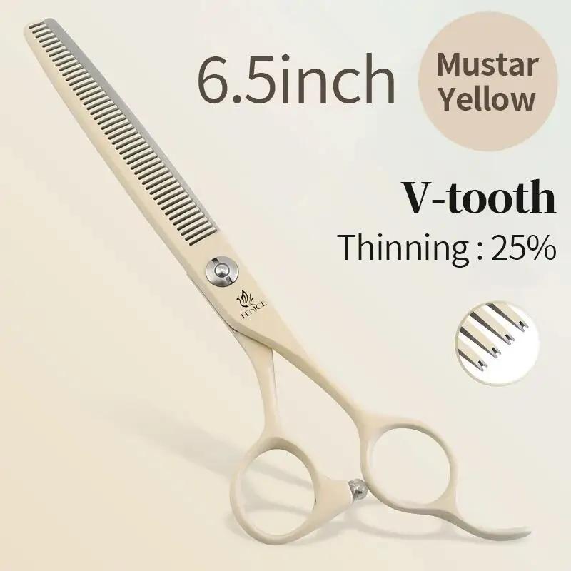 

Fenice Professional 6.5/7.0 Inch JP440C Pet Grooming Scissors Macaron Thinning Chunker Shears for Dogs
