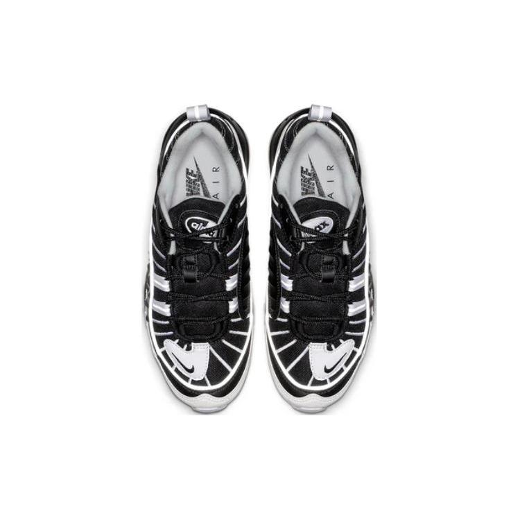 New Nike Air Max 98 GS 'Black Silver' BV4872-001