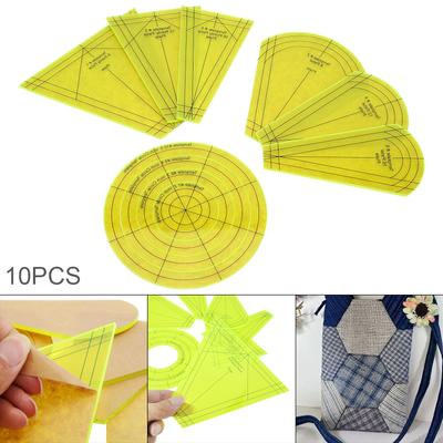 Acrylic Quilting Template Ruler, Design Plate, Patchwork Templates for Sewing Machine Domestic Templates DIY Quilting Ruler Quilting