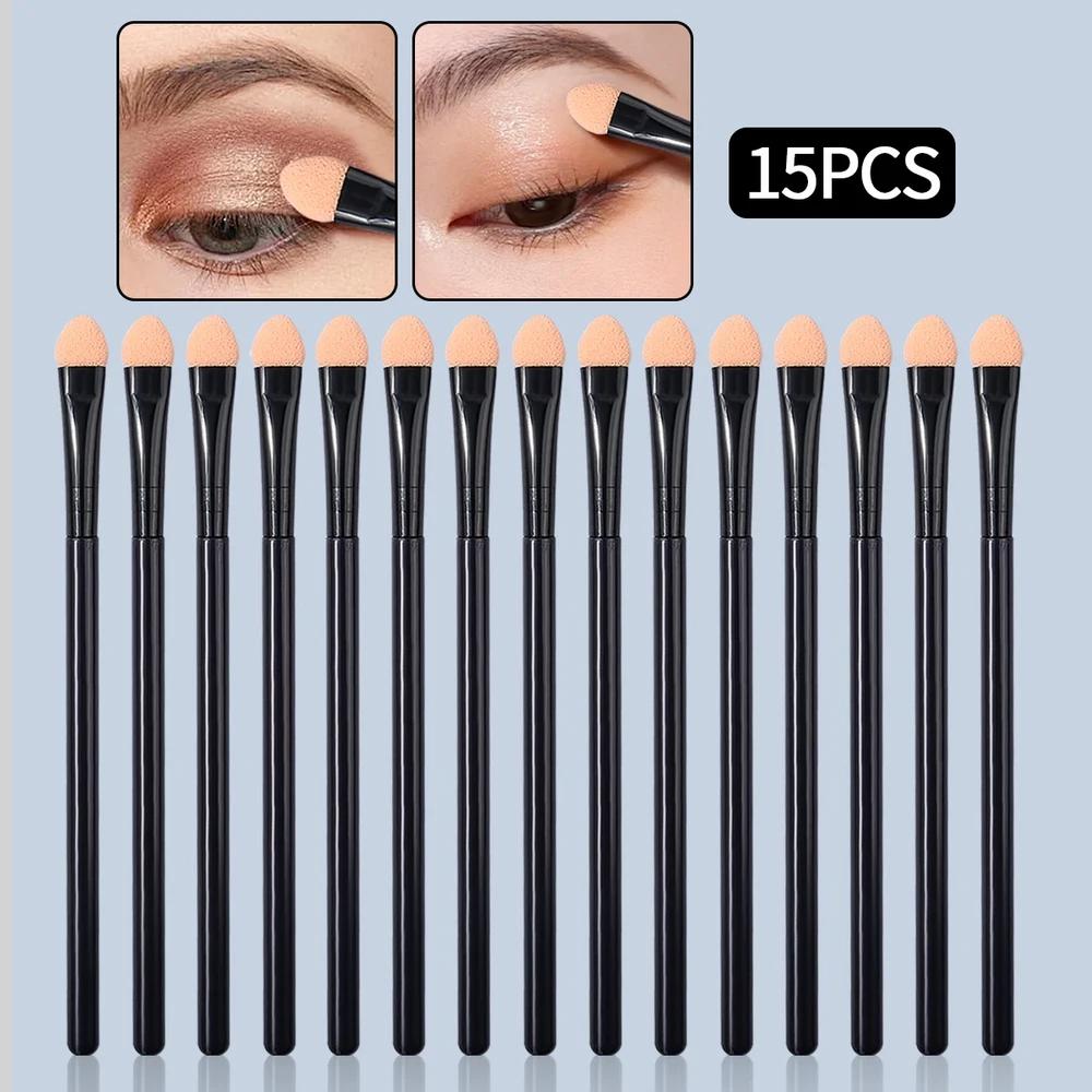 PCS Super Soft Sponge Eyeshadow Brush Set Double-sided Blending Brush Applicator Brush Multi-purpose 01 15PCS