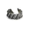 Adjustable Gear Ring Men Women Vintage Steampunk Style Plated Open Band Geometric Texture Finger