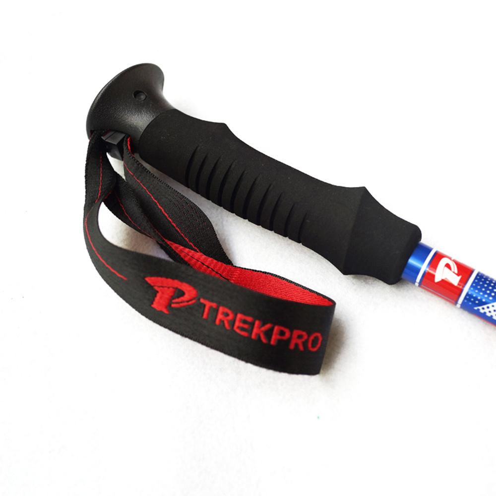 TREKPRO TP601 110-125cm 5-Section Trekking Pole Portable Lightweight Aluminum Alloy Folding Hiking Stick