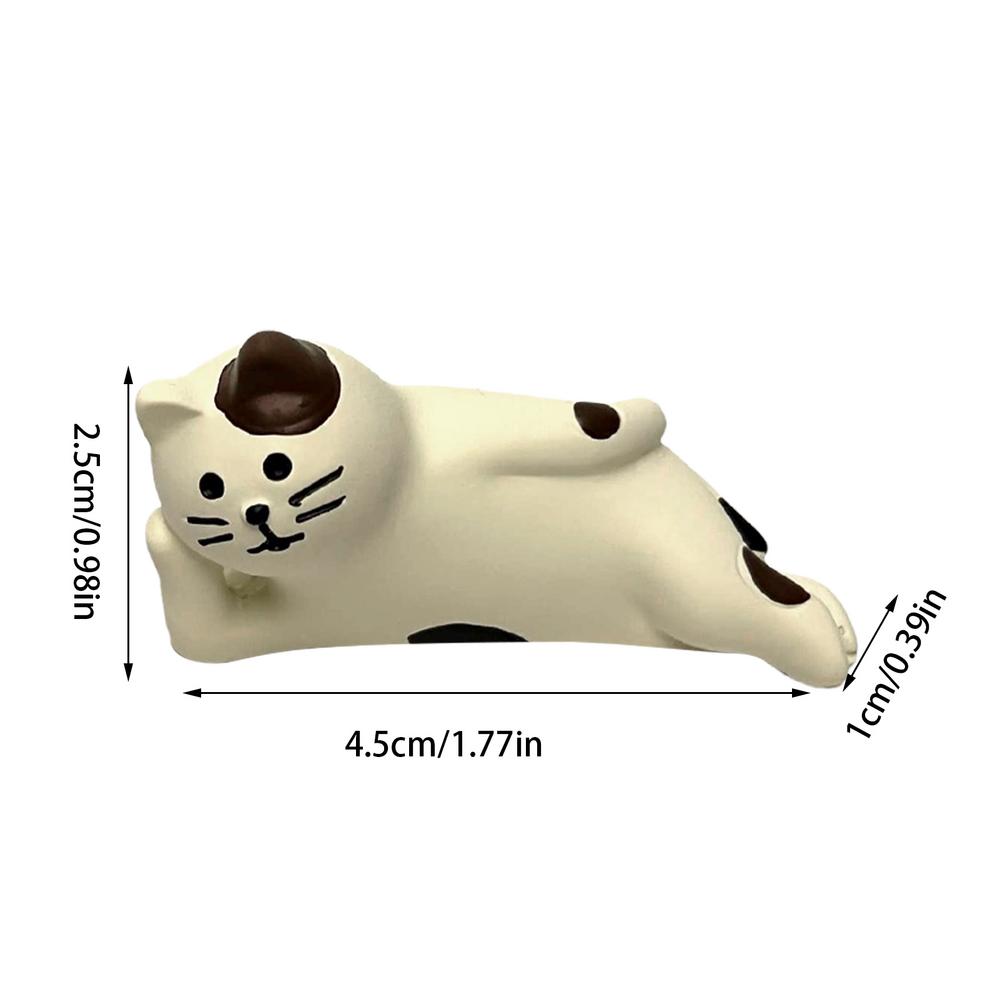 Cute Healing Kitten Ornaments For Car Dashboard Resin Cat Figure Car Interior Decorative Cat Ornament Vehicle Accessories