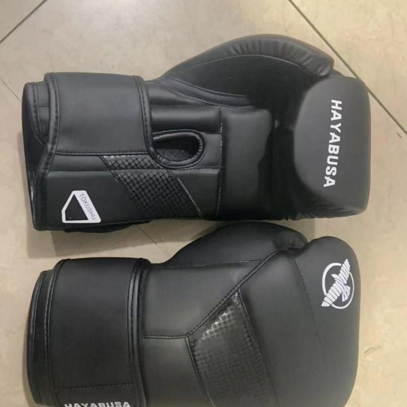 

Taekwondo MMA Boxing Gloves for Kids Adult Durable Professional Sanda Fighting Muay Thai Training Punching Gloves 6oz чёрный